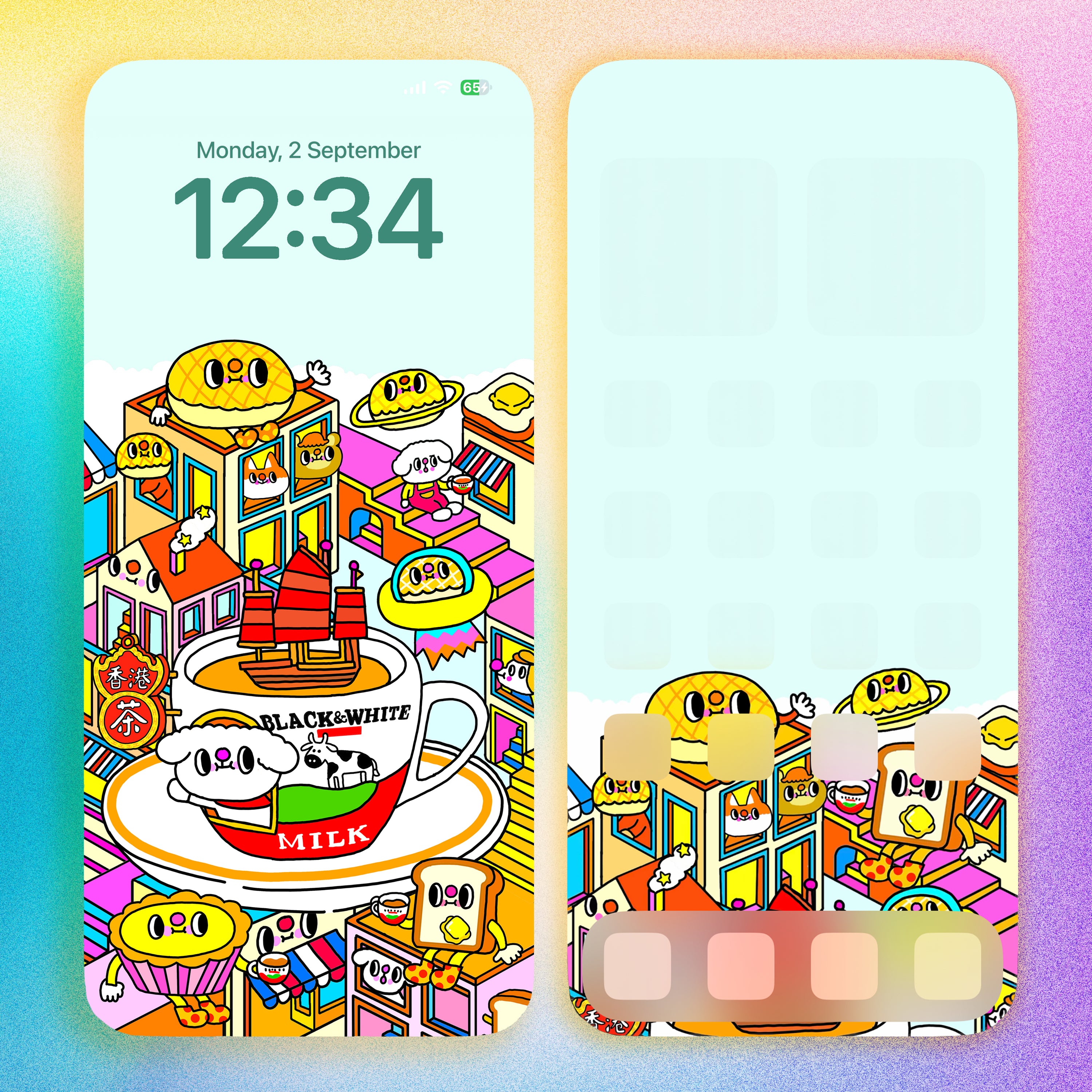 Limited Edition of Cha Chaan Teng - Milk Tea iPhone wallpaper